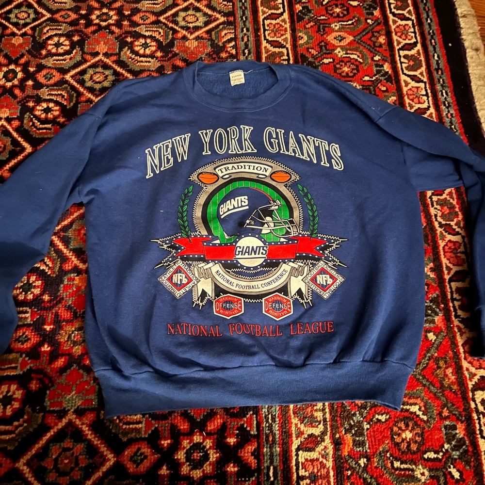 BEAUTIFUL Vintage 1990’s Crew Neck Giants Fooball National Football League XL